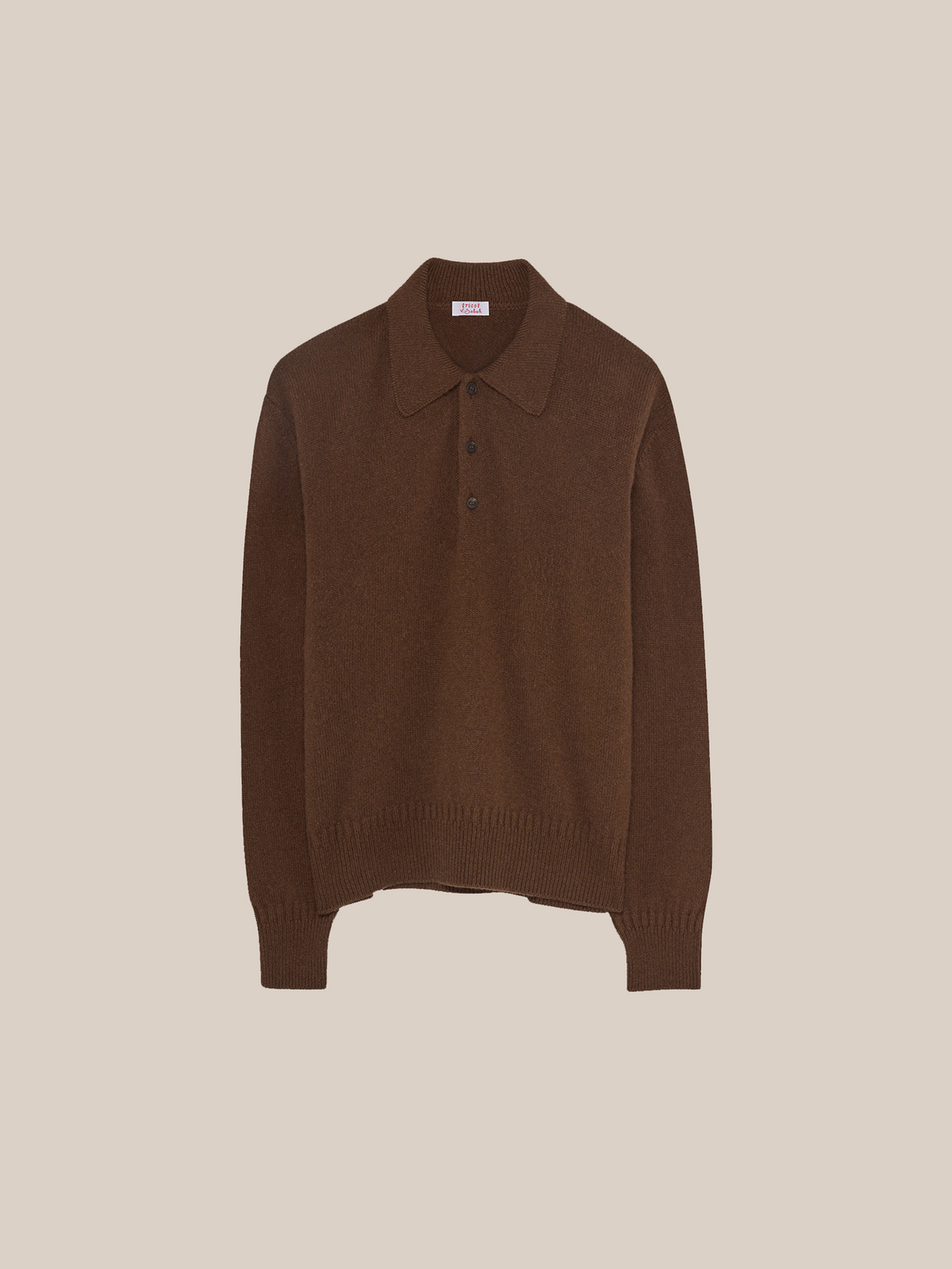 Tricot x Sabah Cashmere Polo - Marron