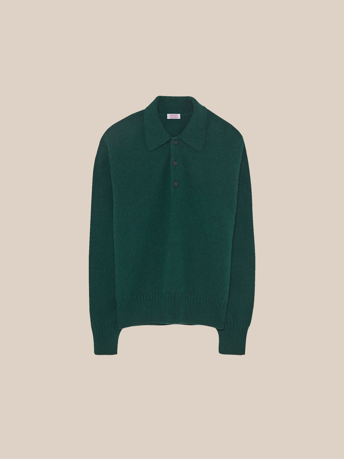 Tricot x Sabah Cashmere Polo - Vert